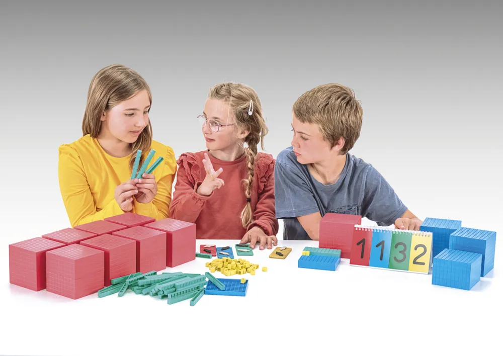 Klassenset MAB decimale rekenset XL, 198-delig, in doos