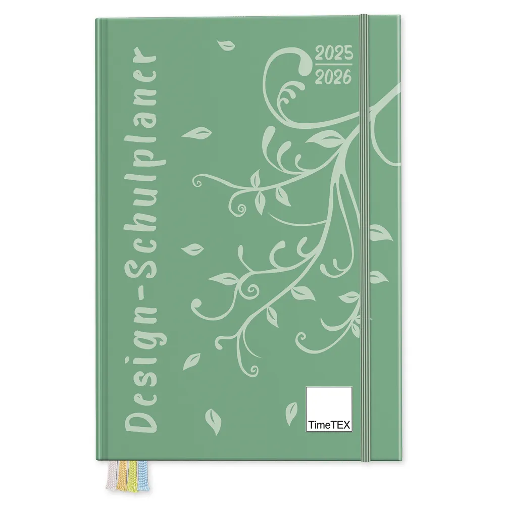 TimeTEX Design-Schulplaner A5-Plus 2025/2026, türkis