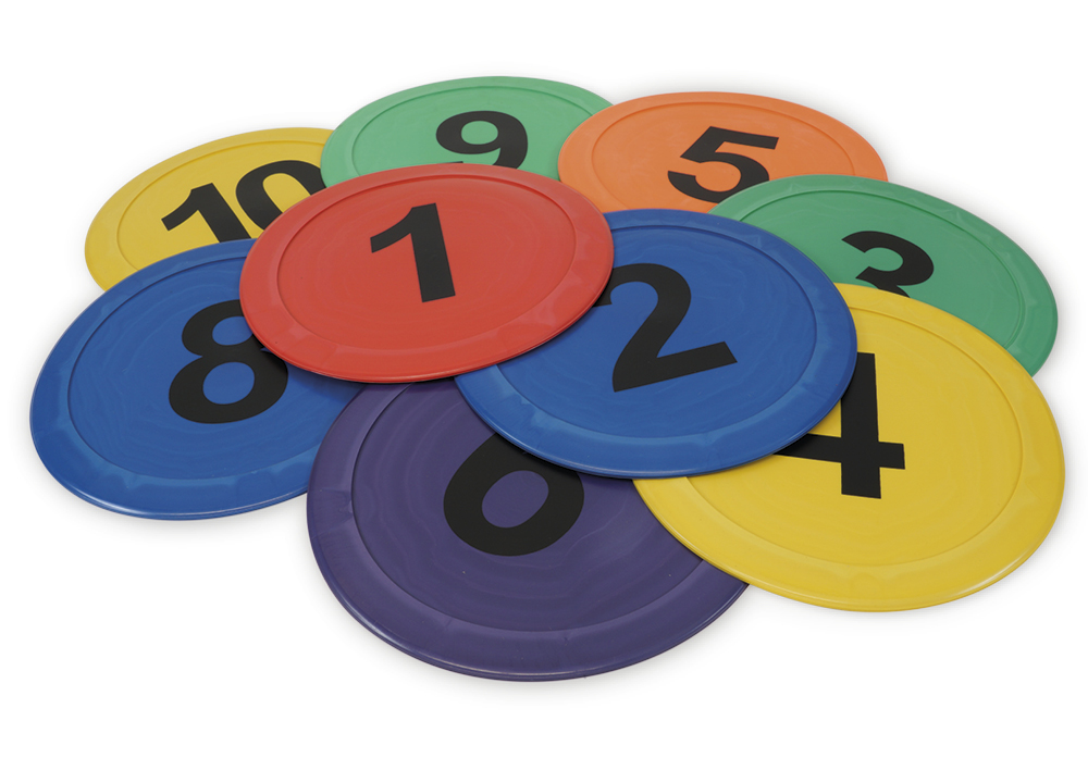 Golv siffror nummer "Lärande i rörelse" 1-10, 10 st.