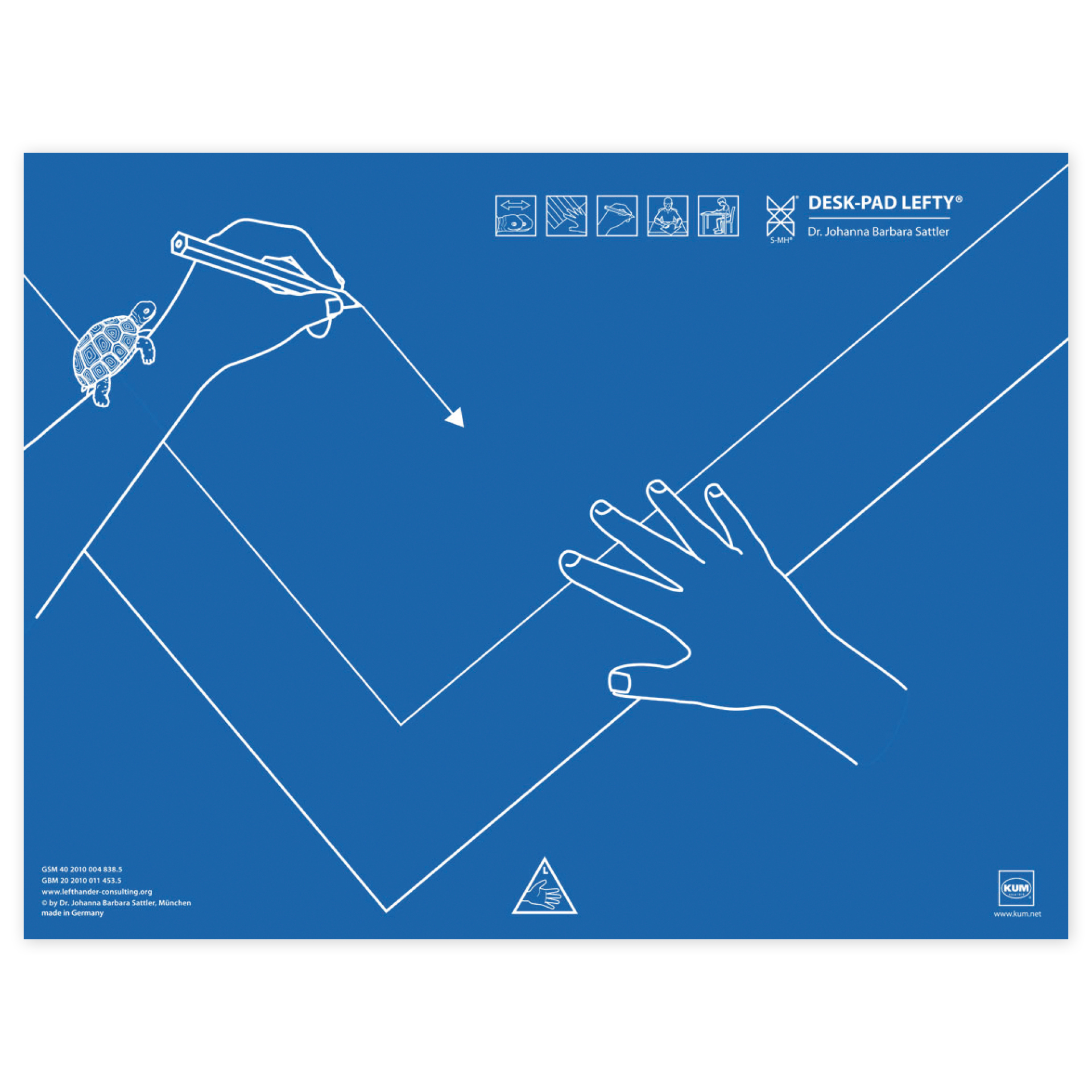 TimeTEX Schreibunterlage für Linkshänder, 53 x 40 cm