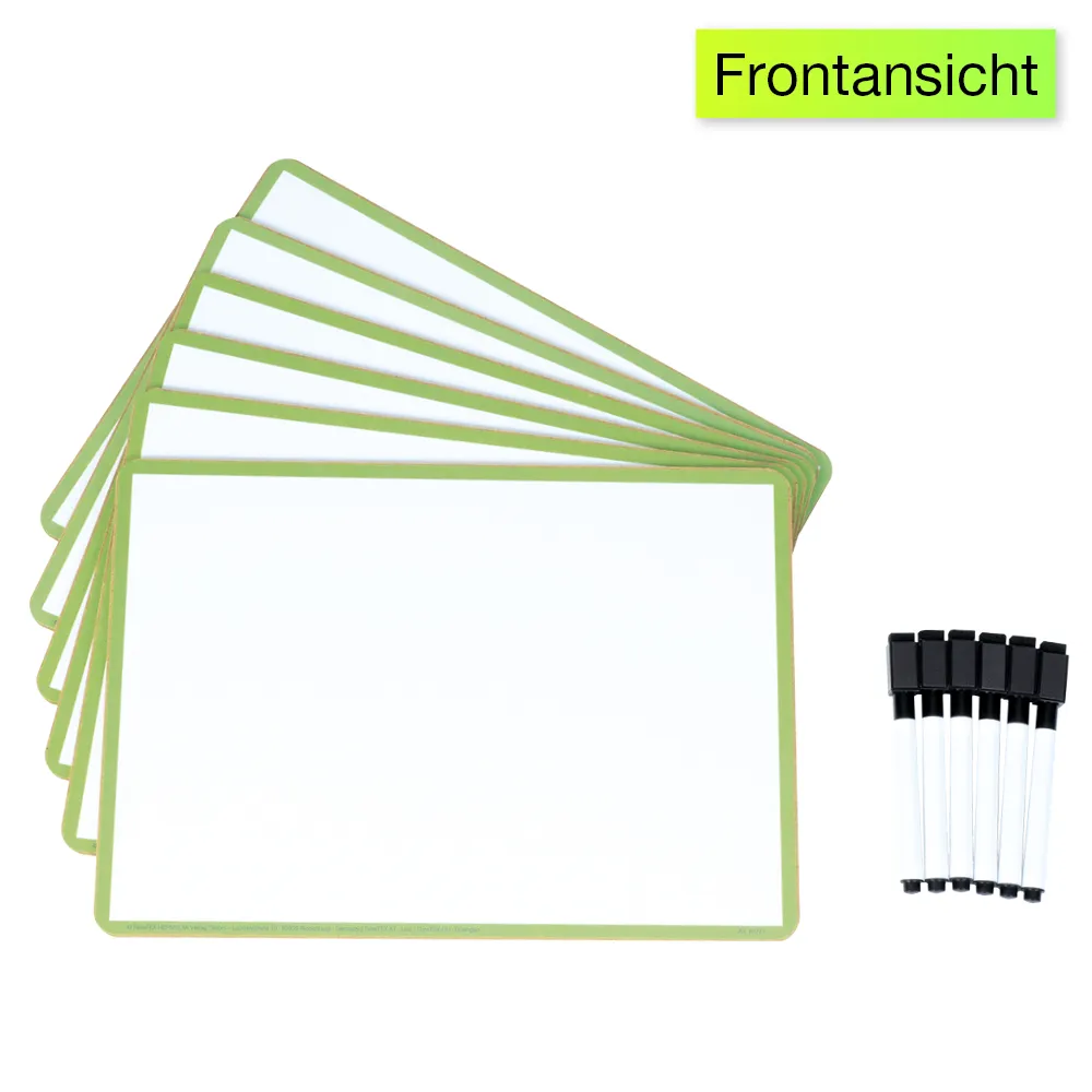 Set Prima-Colori Whiteboard mit Punktraster und Blanko A4, 6 Stück