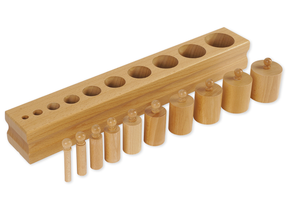 TimeTEX block med cylindrar 2 "Montessori Premium"