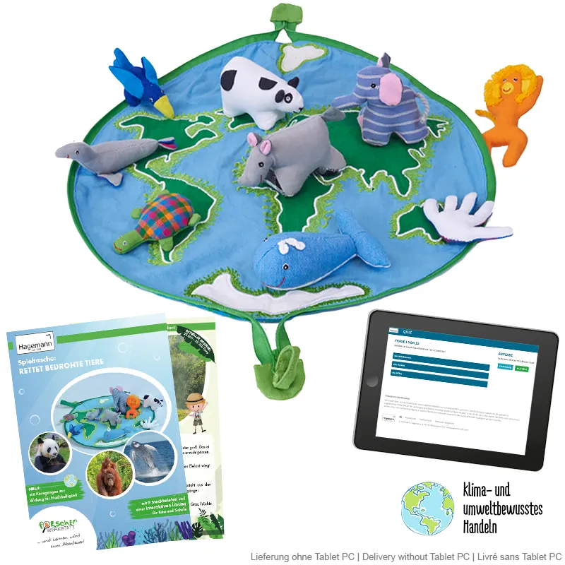 Play & Go-Spieltasche "Bedrohte Tierwelt", 10-tlg.