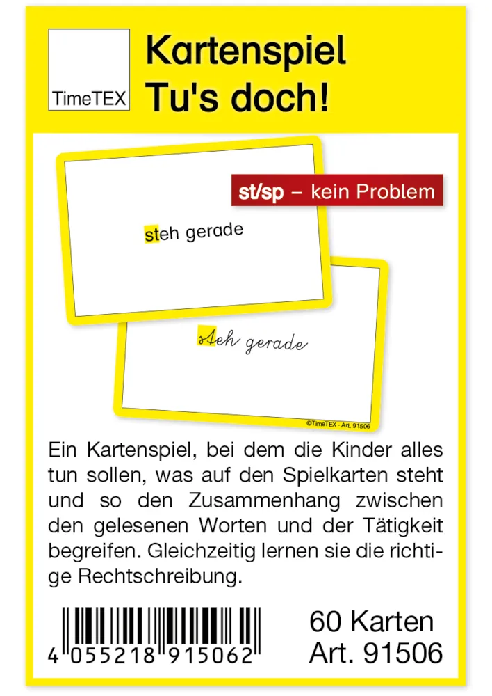 Kartenspiel "Tu's doch!"