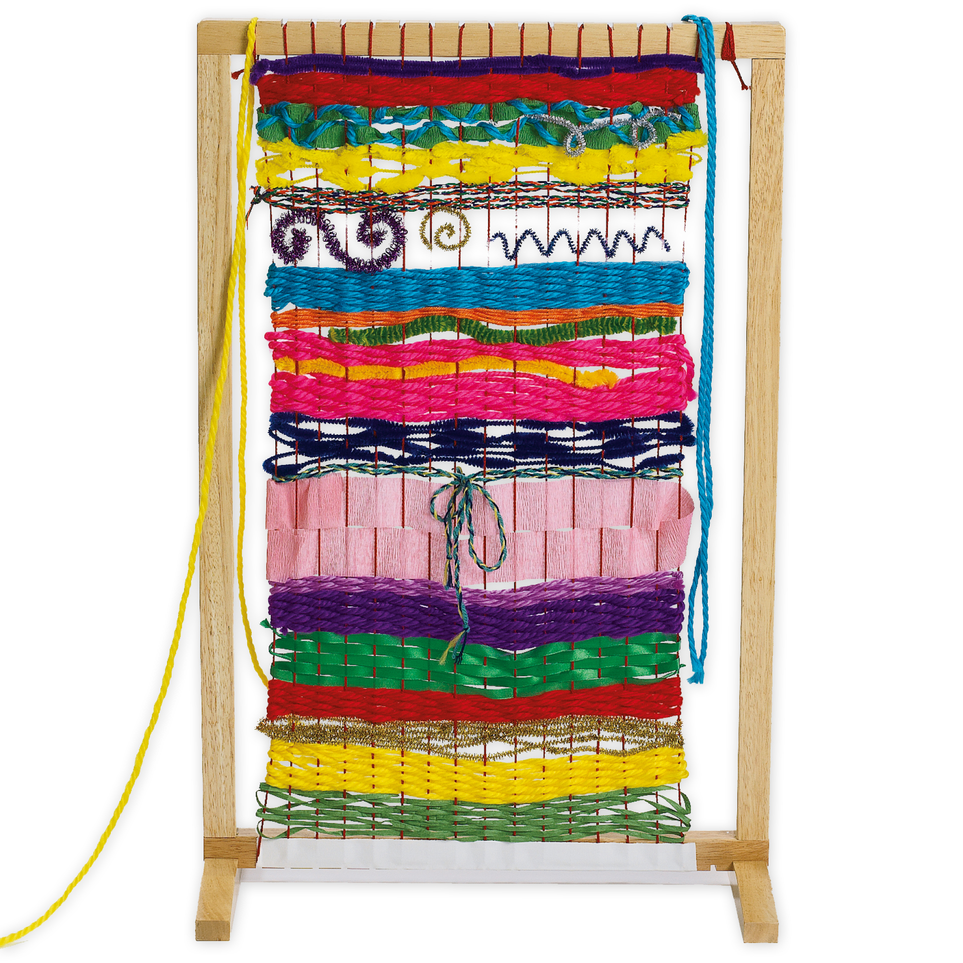 Großer Webrahmen mit Standfüßen, 50x30x76 cm