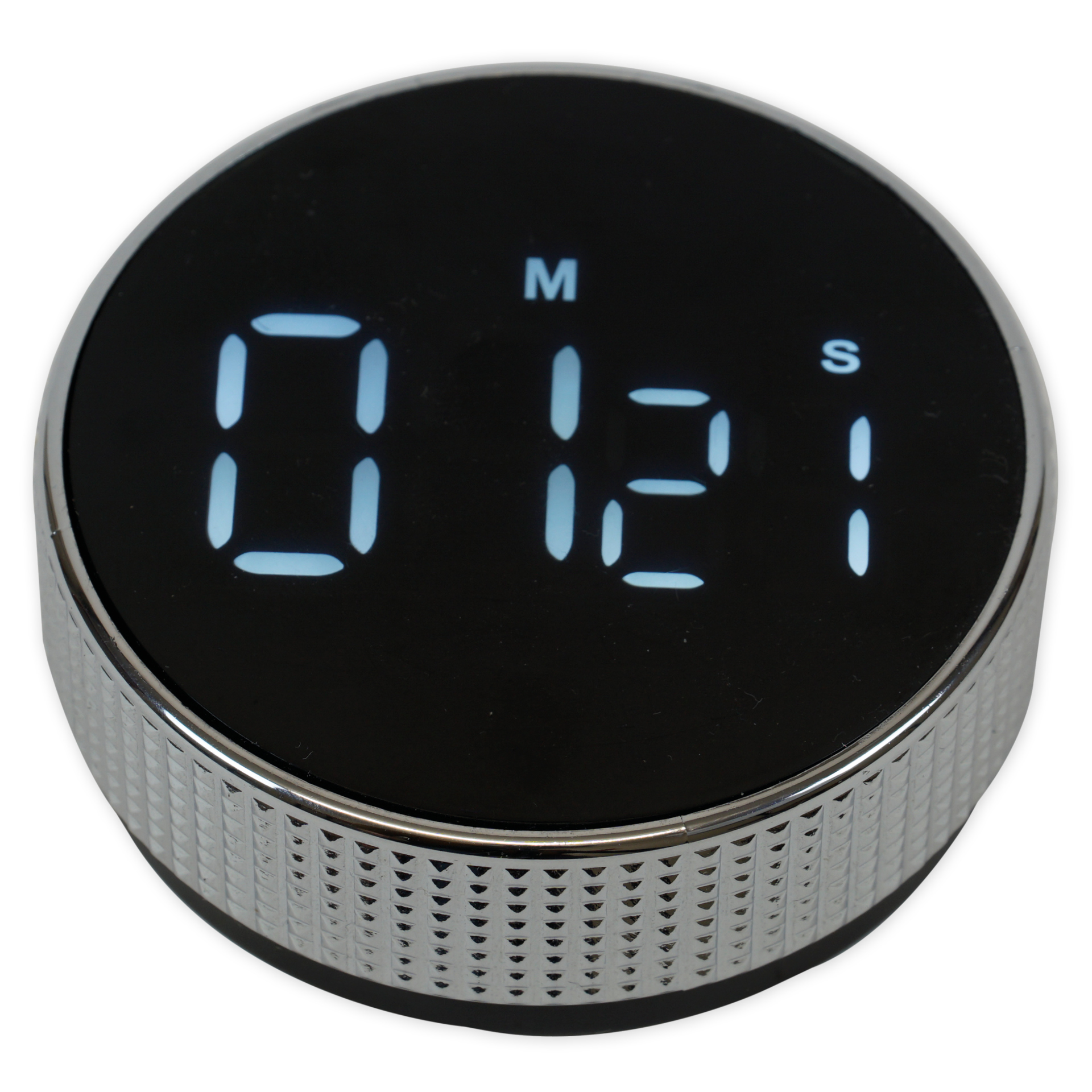 TimeTEX Zeitdauer-Uhr - Timer - Countdown-Uhr - Stoppuhr - Rücklaufuhr "Digi-Disc" mit Dreh