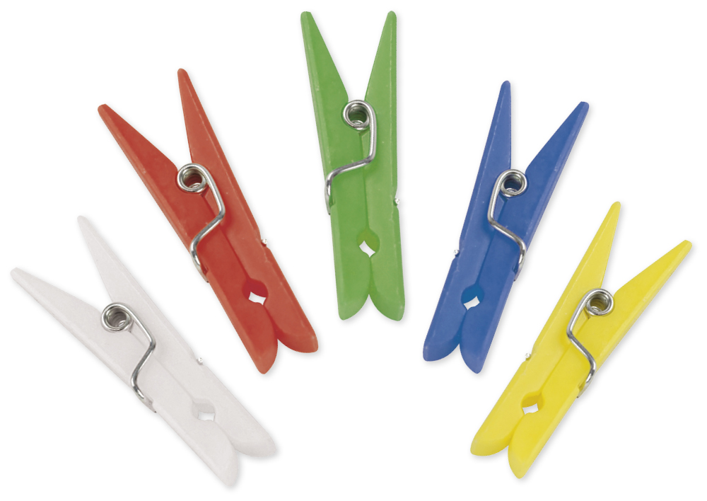Plastklammersats 35 mm (för markeringar), 250 st