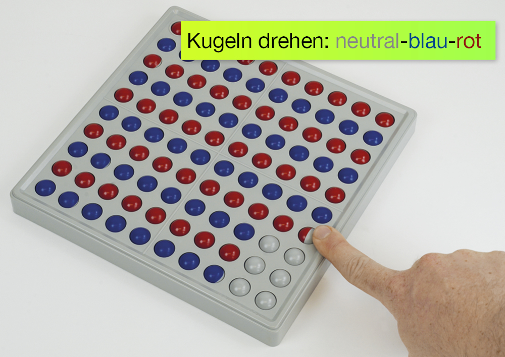 Klassensatz ABACO für 100-er Zahlenraum, rot-blau, 8-tlg., in Box
