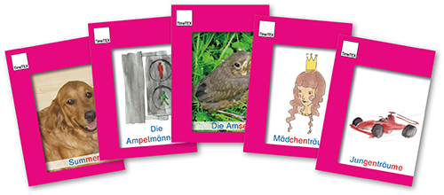 Set Lesebüchlein A6, pinke Serie, 5-tlg.