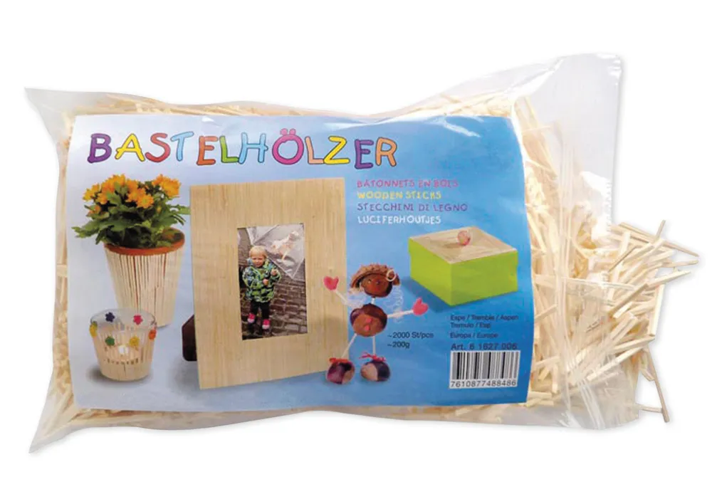 Bastelhölzer, 2000 Stück