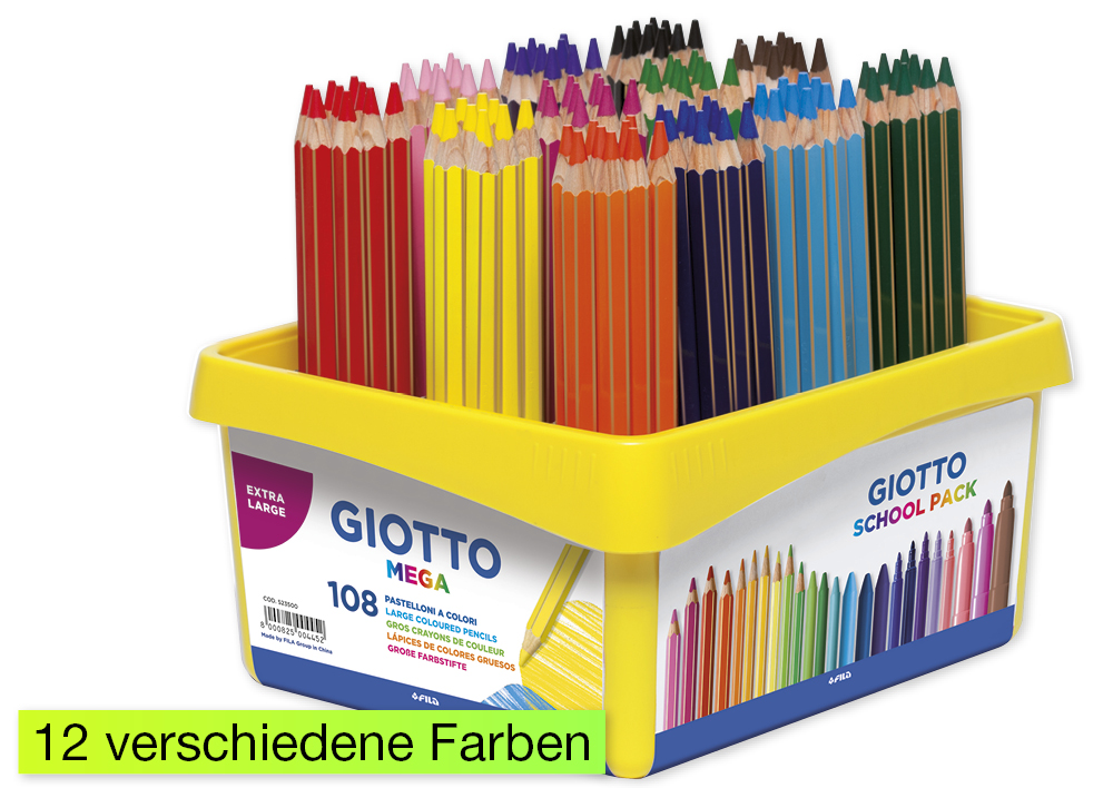 Gruppen-Set Buntstifte, Mine 5,5 mm, 108-tlg.