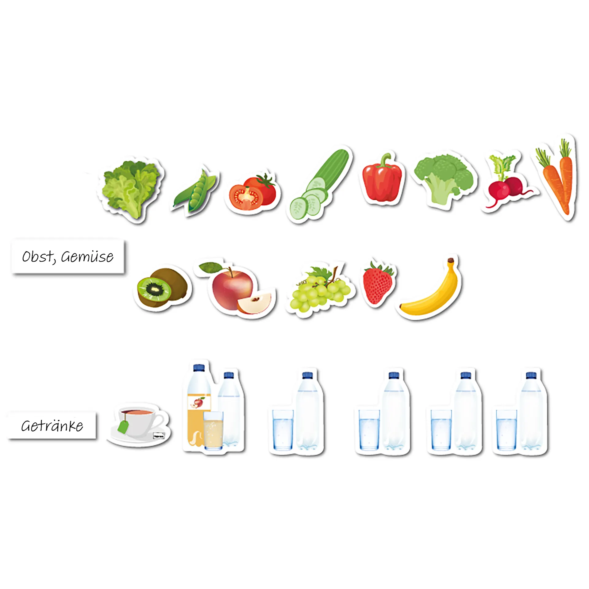 Levensmiddelen, magnetisch, 53-delig