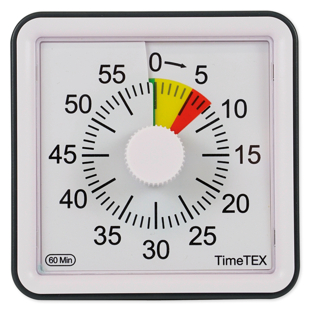 Chronomètre TimeTEX silencieux et compact avec code couleur