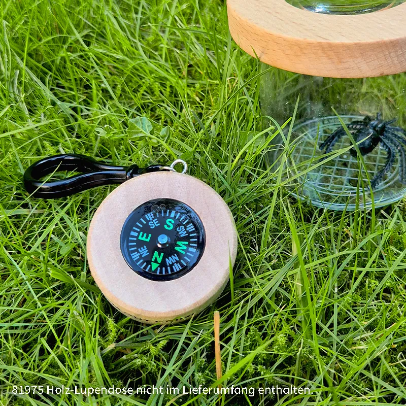 Kompass aus Holz, 45 mm ø, 1 Stück