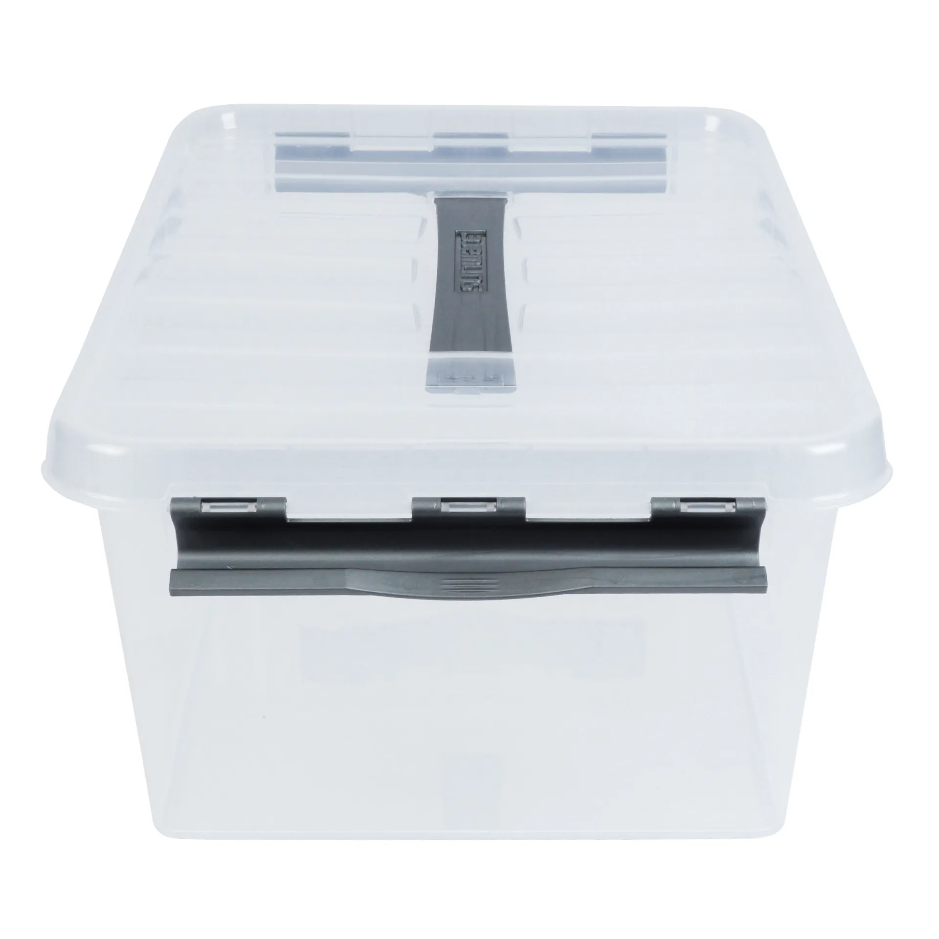 Kunststoff-Box stapelbar mit Tragegriff, transparent, 15 Liter
