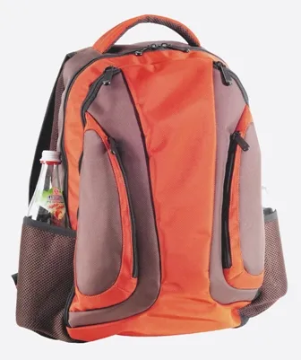 TimeTEX Allzweck-Rucksack "Universa", orange-braun, Nylongewebe II./SO