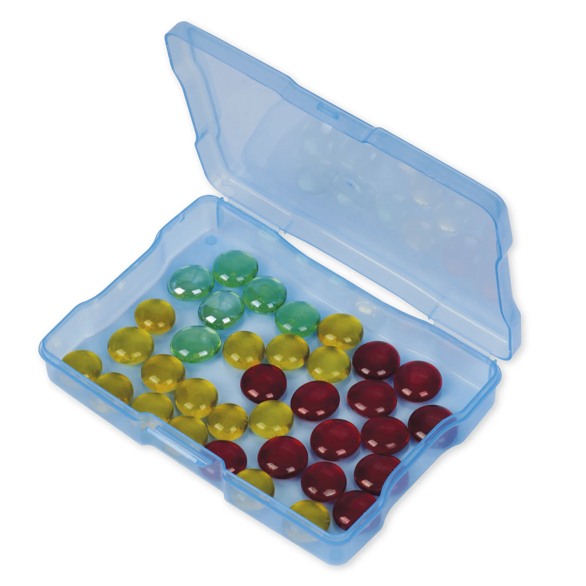 TimeTEX spalvotų, plastikinių dėžučių rinkinys skaidrioje dėžėje, 12+1 vnt.