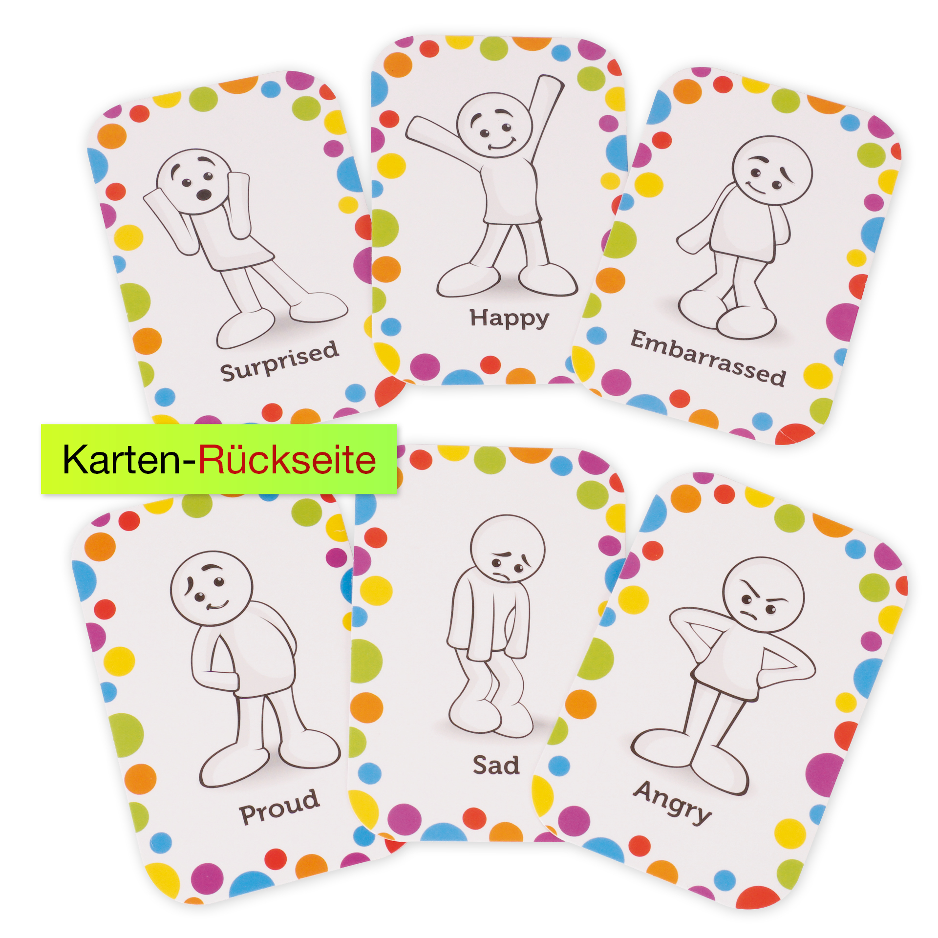 Set Emotions-Figuren farbig sortiert, 54-tlg., in Box Set Emotions-Figuren farbig sortiert, 54-tlg., in Box