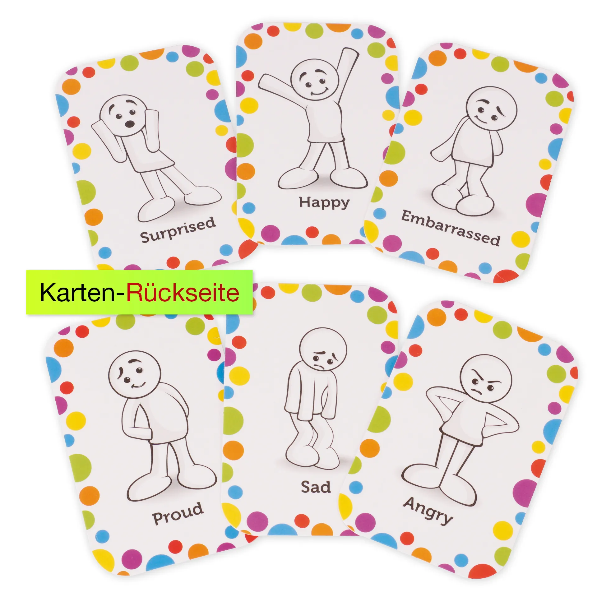 Set Emotions-Figuren farbig sortiert, 54-tlg., in Box Set Emotions-Figuren farbig sortiert, 54-tlg., in Box