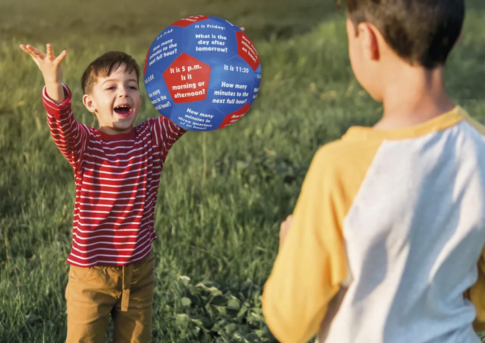 Lernspiel-Ball "Pello" - Zeit und Wochentage Englisch