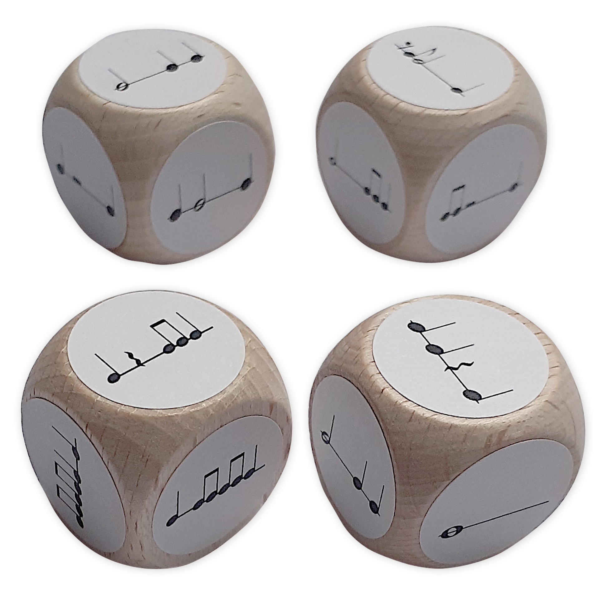TimeTEX Set Würfel "Rhythmik", 4-tlg.