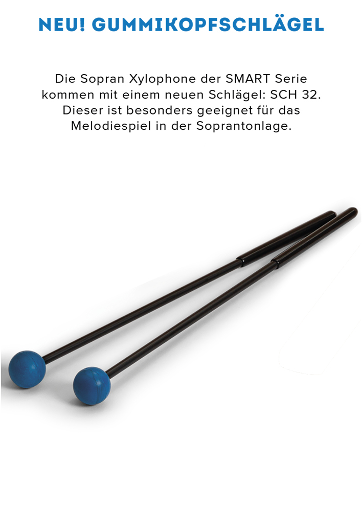 SONOR SMART Xylophon, Sopran c2-a3 + fis2, b2, fis3, mit Schlägel, zum Stapeln, SSX 100 DE SONOR SMART Xylophon, Sopran c2-a3 + fis2, b2, fis3, mit Schlägel, zum Stapeln, SSX 100 DE