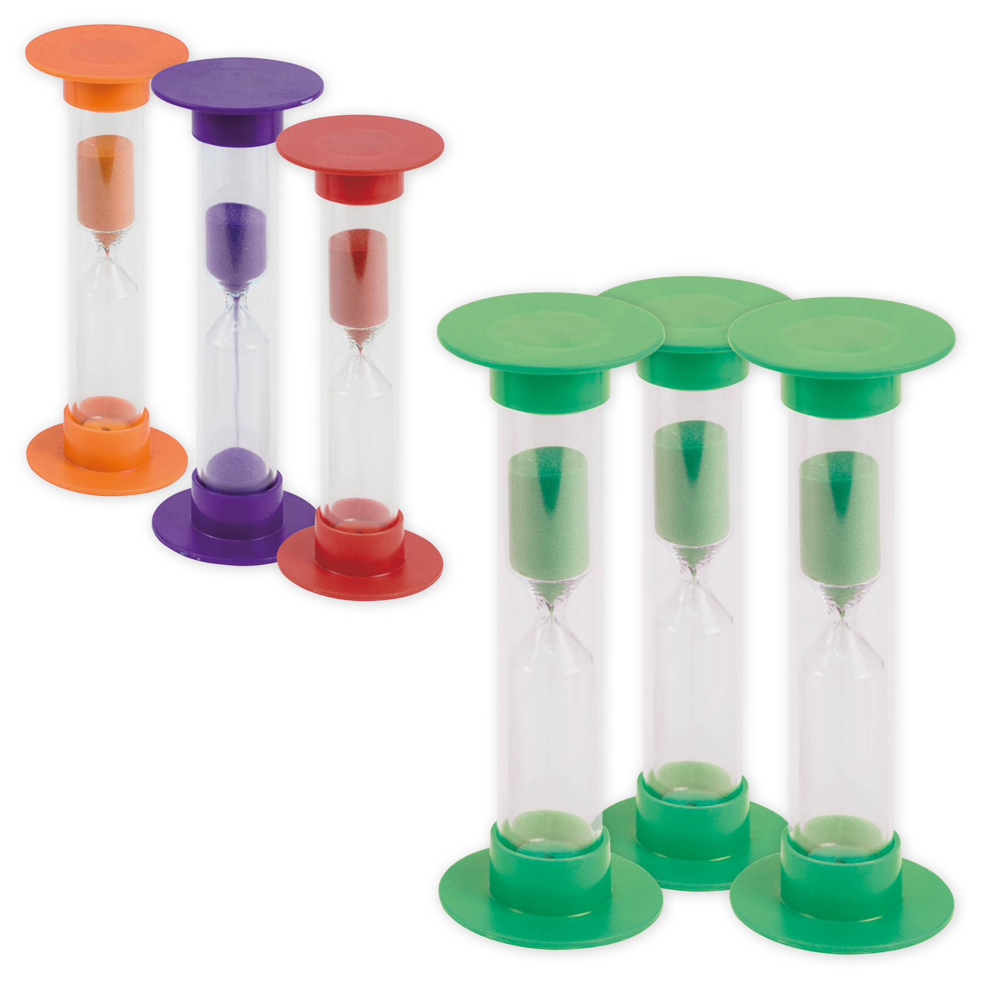 TimeTEX Sanduhren-Set 3-tlg., 14,5 cm hoch, 5 cm ø (1 Zeiteinheit)