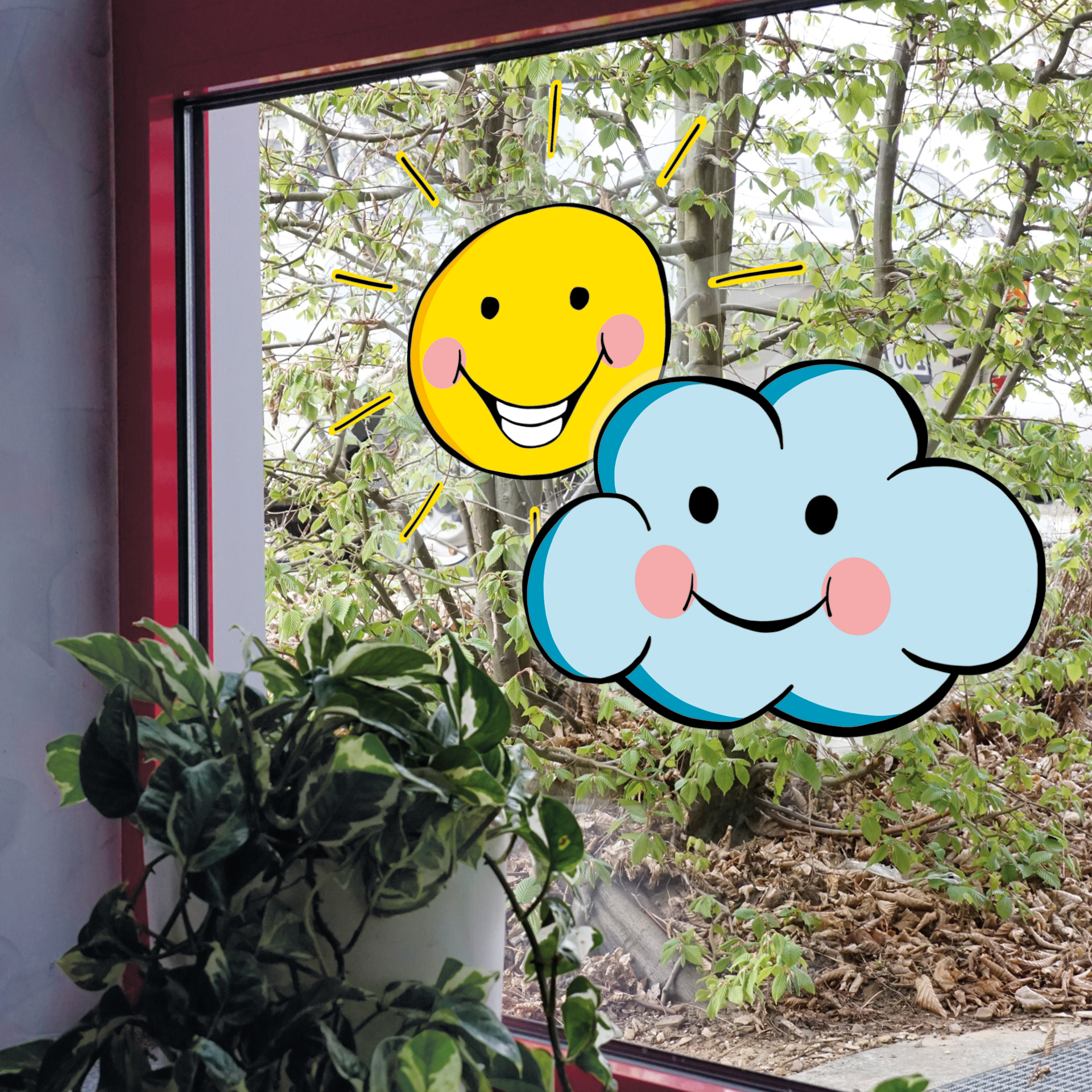 Zestaw folii okiennych pogodowych A3, 6 szt., statycznych