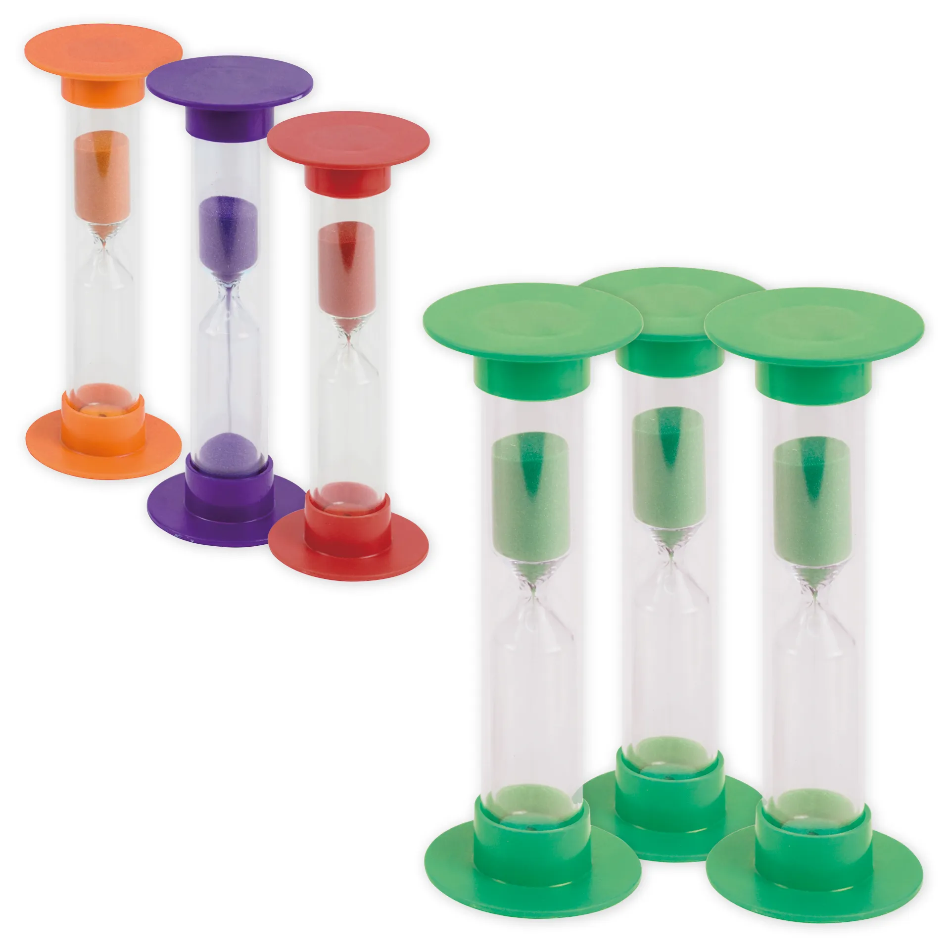 Sanduhren-Set 3-tlg., 14,5 cm hoch, 5 cm ø (1 Zeiteinheit)