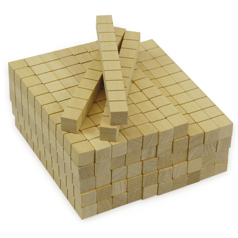 TimeTEX Dienes Dezimal-Zehner-Stäbe, aus Holz, 50 Stück