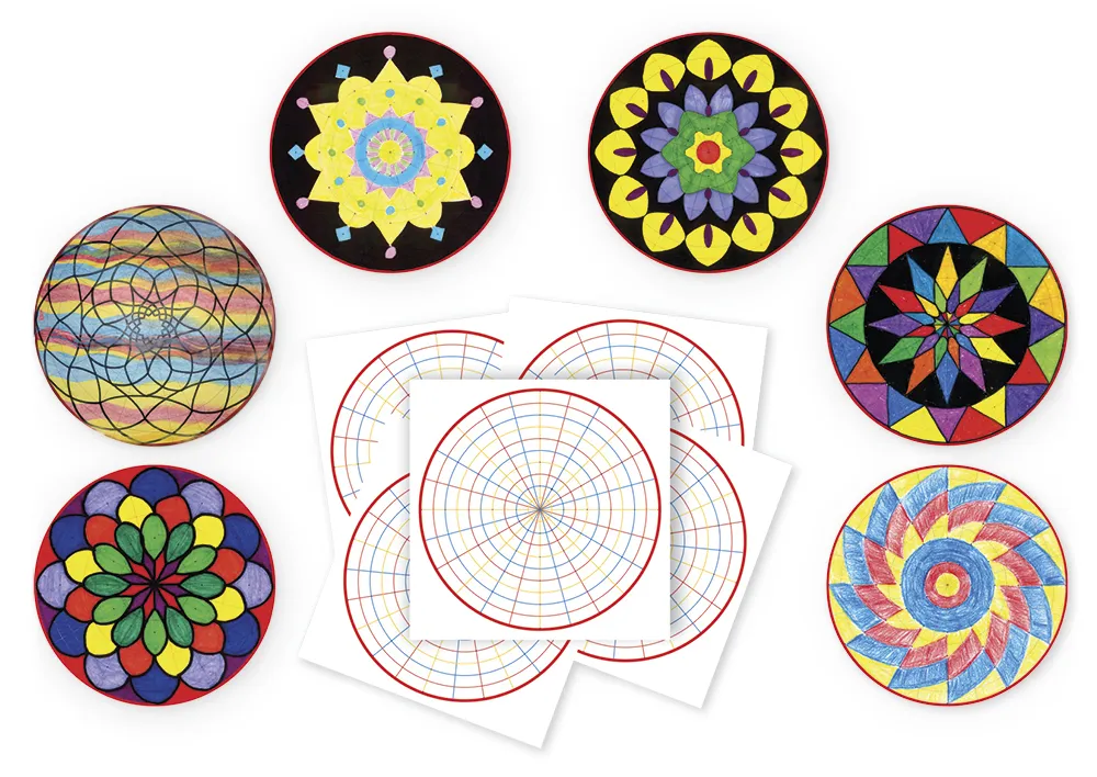 Mandala-Papier, 28x28 cm, 36 Blatt