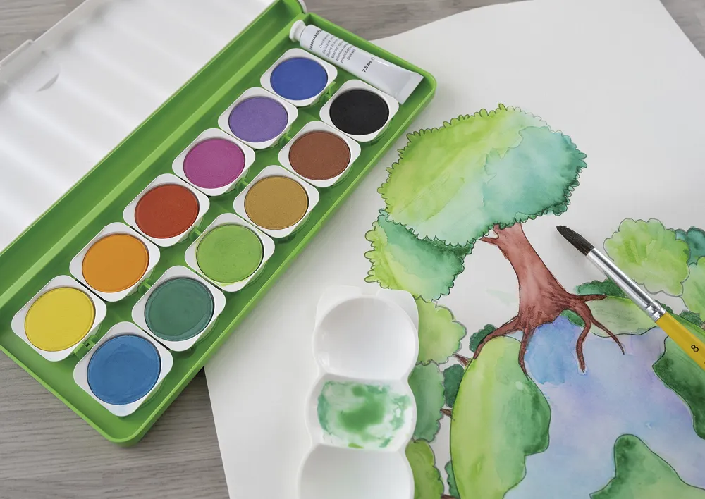 Eberhard Faber Deckfarbkasten Green Winner