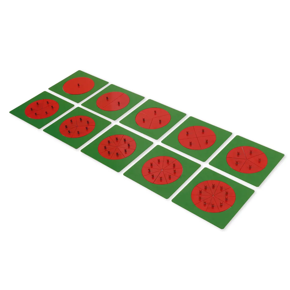 TimeTEX Metallene Bruchrechenkreise "Montessori Premium"