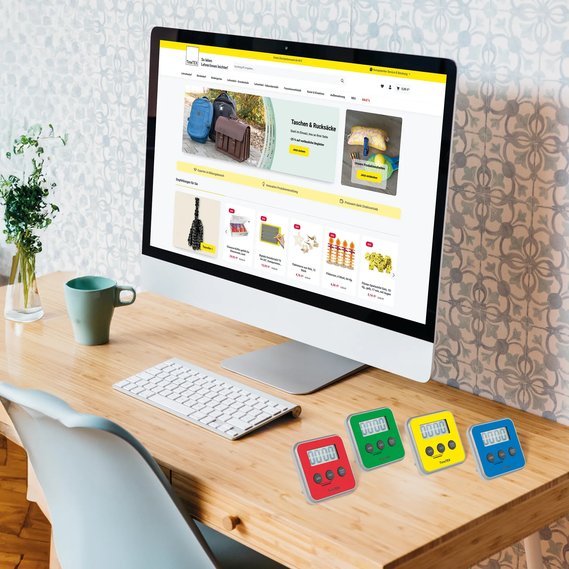 TimeTEX  Time Timer Tidslängd Klocka "Digital" kompakt tidstimer