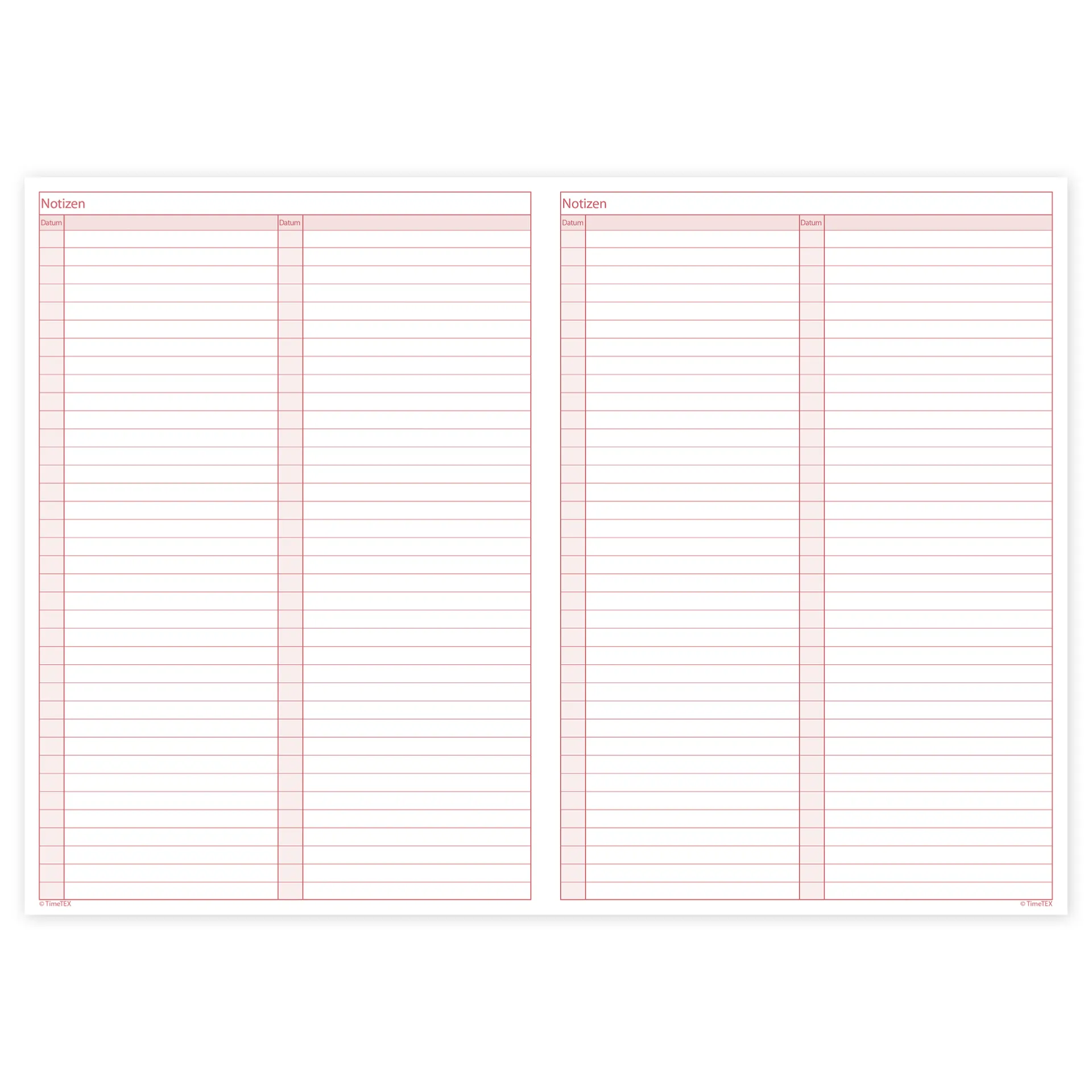 TimeTEX Heft Stoffverteilungs-Plan A4