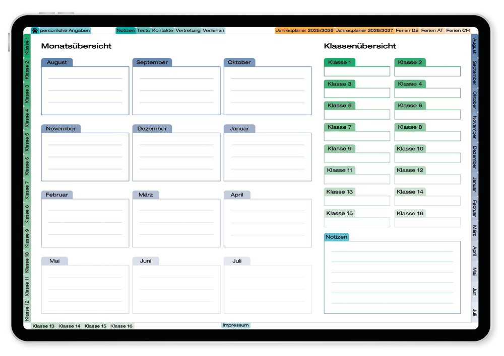 TimeTEX Digitaler Fachlehrer-Planer DigiPlan 2025/2026