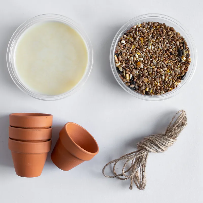 Bastelset "Vogel-Futterglocken", 8-tlg.