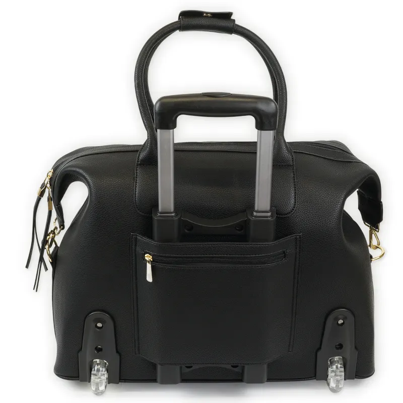 TimeTEX Handtaschen-Trolley "Bella", schwarz-gold
