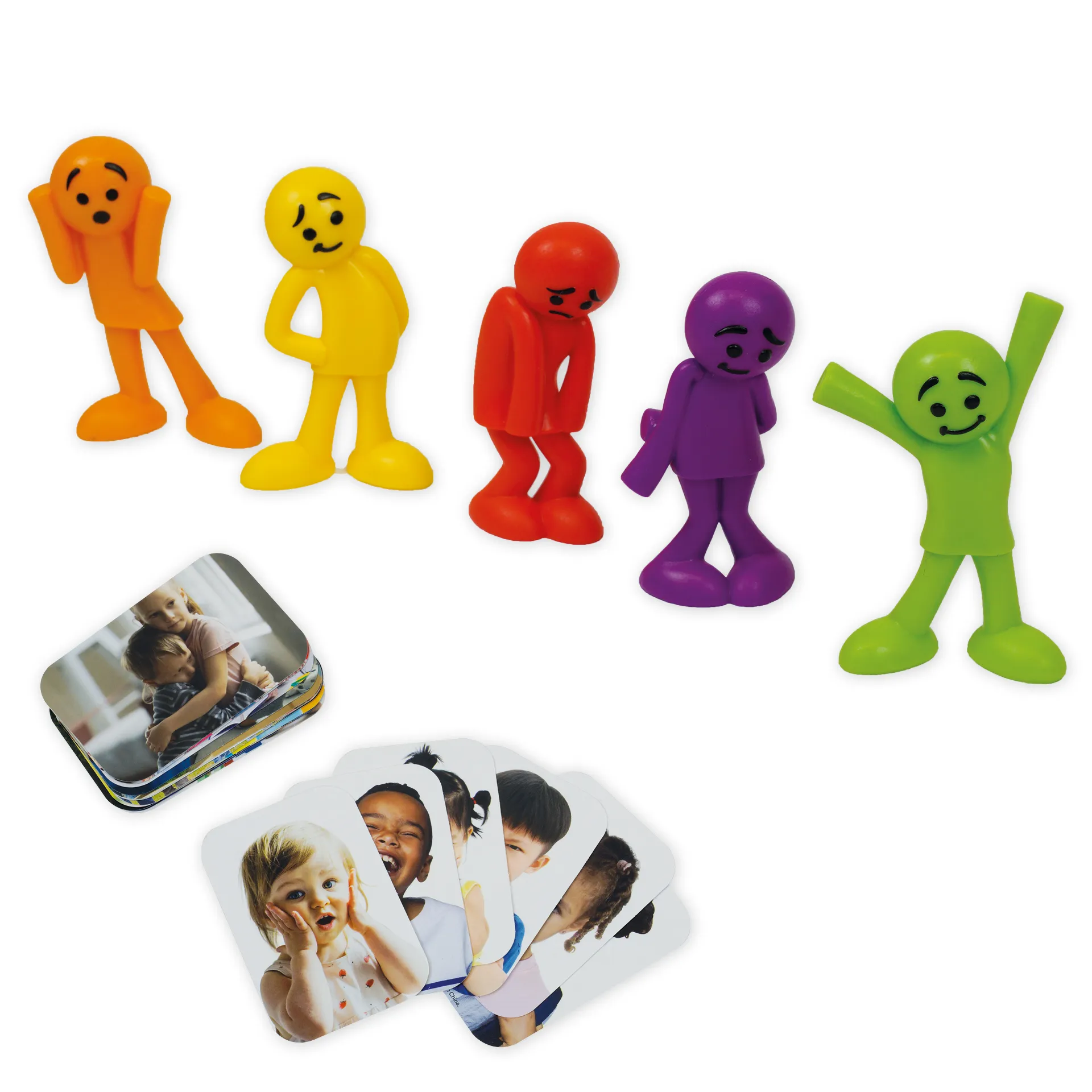 Set Emotions-Figuren farbig sortiert, 54-tlg., in Box