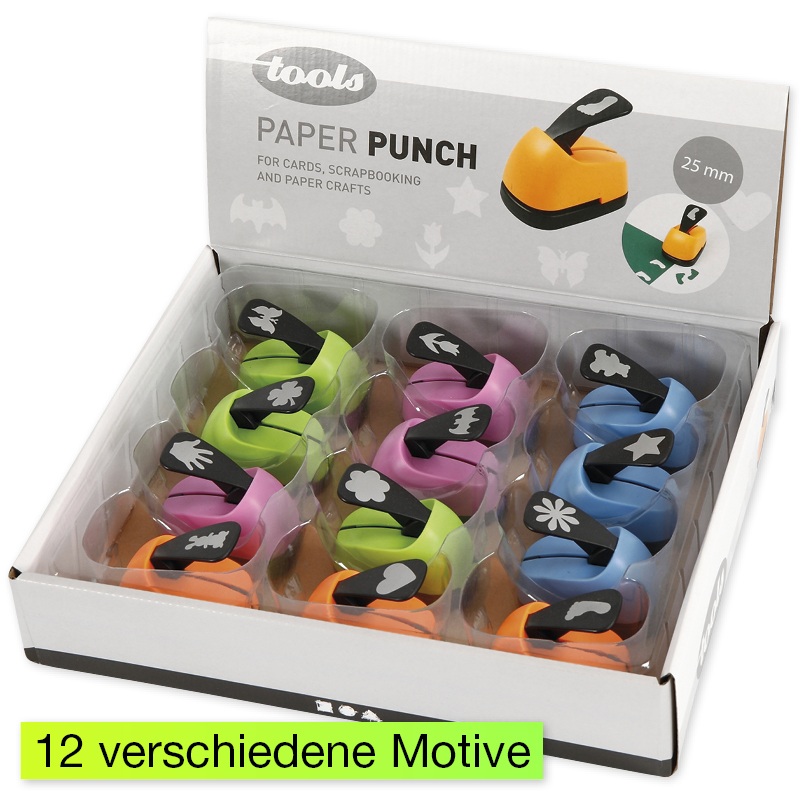 Motiv-Stanzer 2,5 cm, 12-tlg.