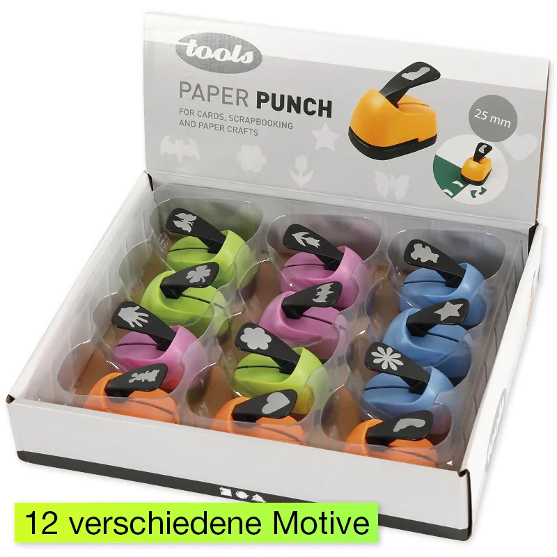 Motiv-Stanzer 2,5 cm, 12-tlg.