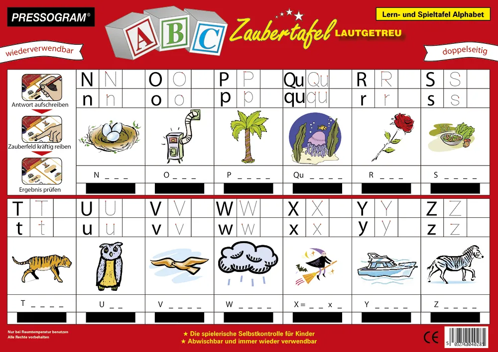 TimeTEX Zaubertafel "ABC" Lautgetreue Worte