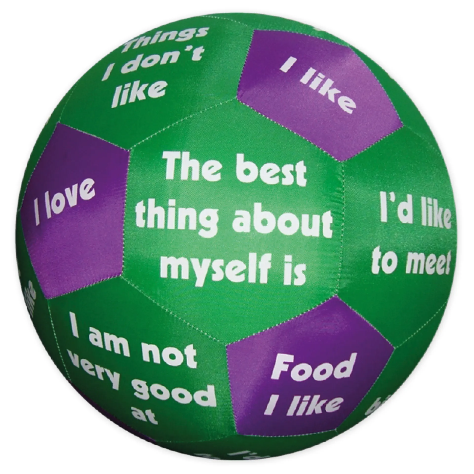 Aktivitetsboll "Pello" - Presentationsmeningar - engelska