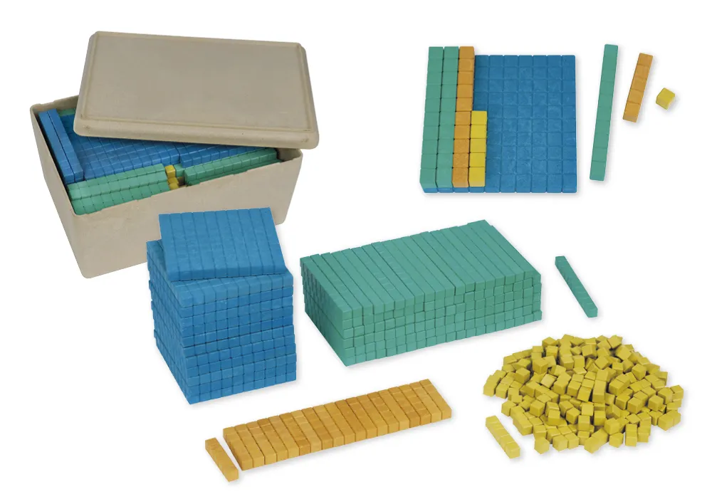 Klassenset MAB-basispakket, 452-delig, getallen t/m 1.000, gekleurd