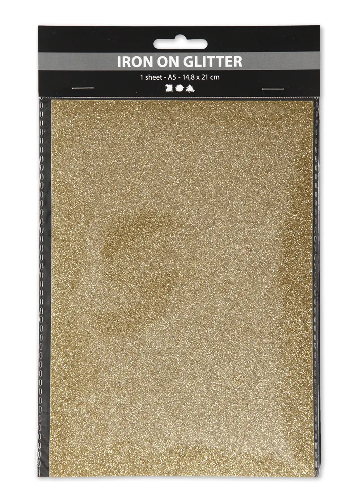 Glitzer-Bügelfolie, 148x210 mm