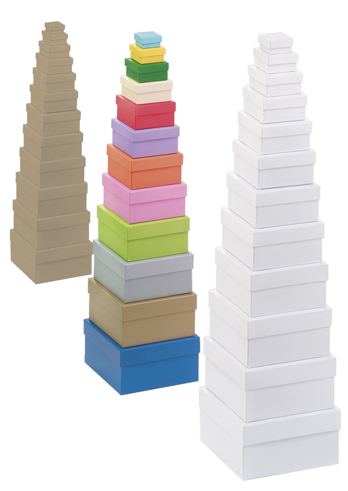 TimeTEX Aufbewahrungs-Karton „Box in Box“, 12-tlg.