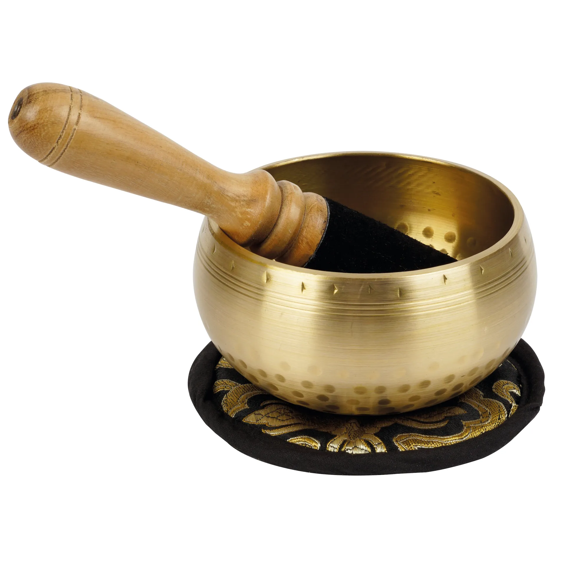 Klangschale "Nepal"im Stickbeutel, 12 cm ø, ca. 400 g