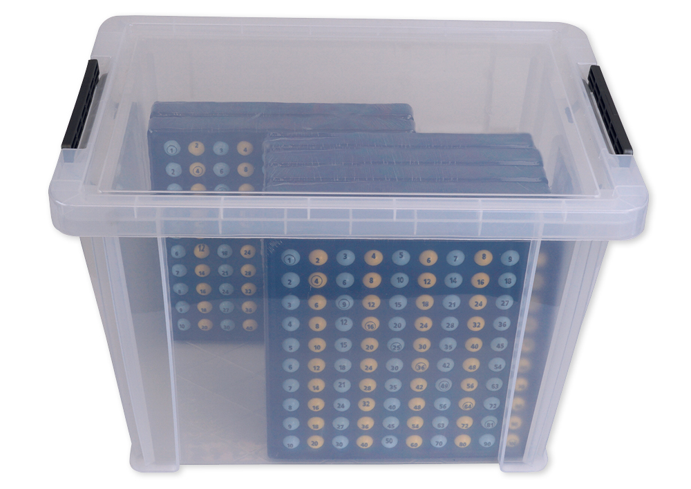Set de classe de 8 tables de multiplication ABACO de 1 à 10