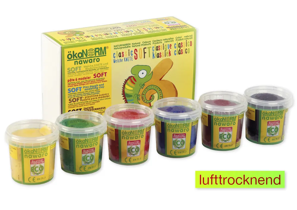 Set SOFT-Modelliermasse nawaro, 6-tlg.