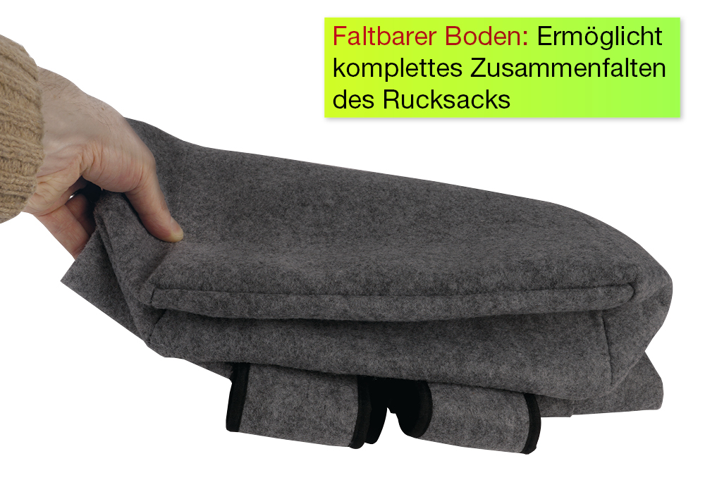 TimeTEX Rucksack "Filzli", basalt